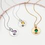 Personalised Gold Plated Or Silver Birthstone Necklace, thumbnail 1 of 5