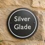 Slate Round Or Oval House Sign With Options, thumbnail 1 of 11
