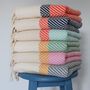 Personalised Cotton Throw Blanket, Garden Shawl, thumbnail 11 of 11