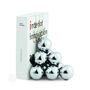 Single Book End Polished Stainless Steel With 10 Balls, thumbnail 1 of 3