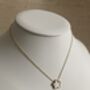 Five Leaf White Single Clover Pendant Necklace, thumbnail 5 of 5