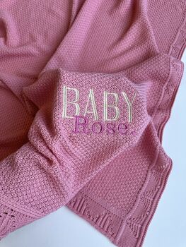 Personalised Baby Blanket |Baby Gift | Newborn Gift, 6 of 10