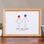 Personalised Happy Couple Button Print, thumbnail 1 of 2