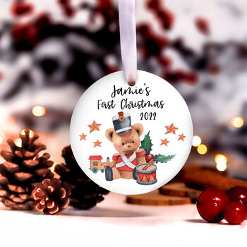 Personalised Babys First Christmas Bauble Decoration, 5 of 9