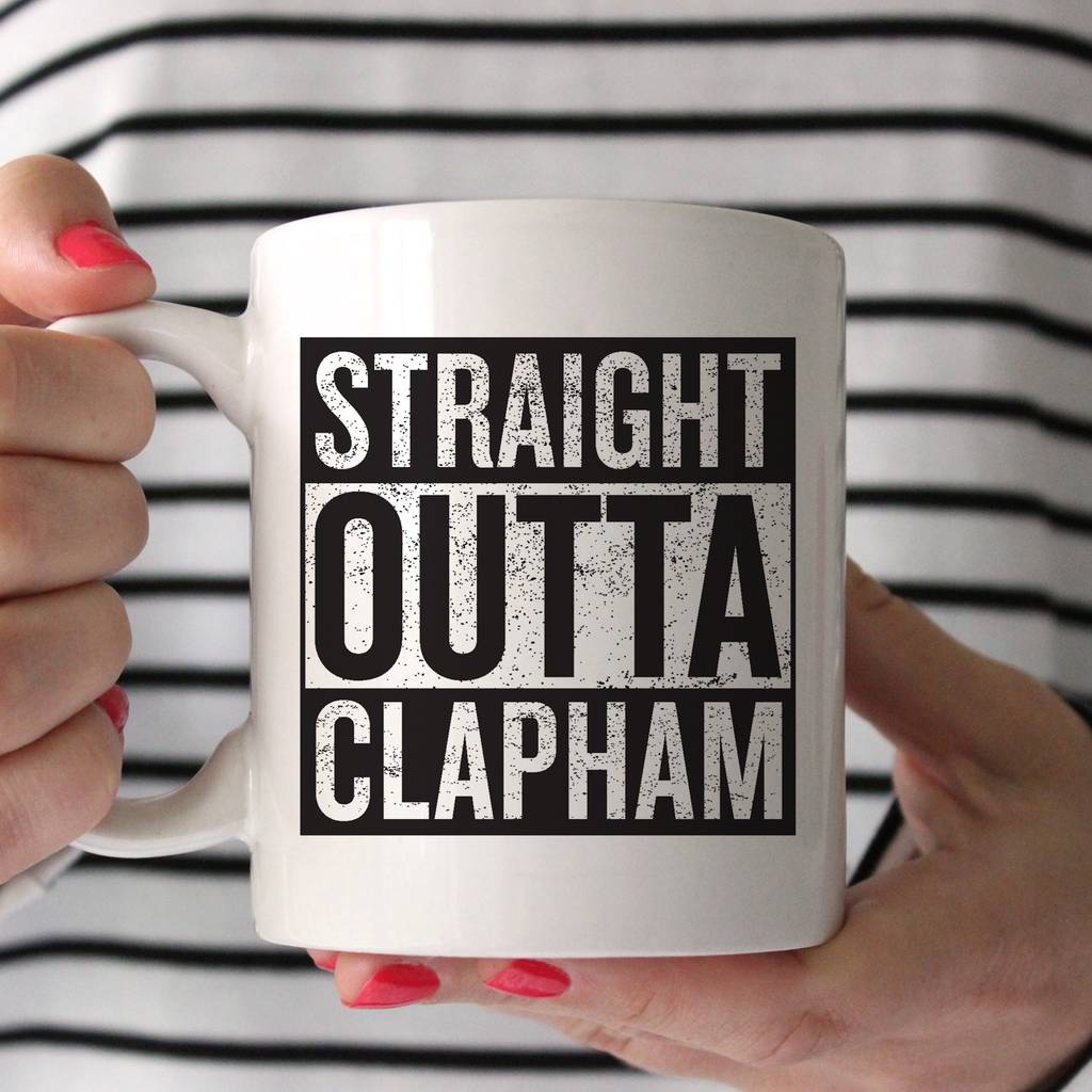 Personalised 'Straight Outta Compton' Hometown Mug
