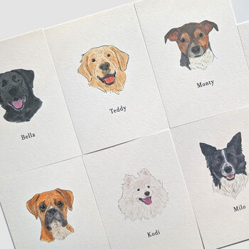 Personalised Pet Portrait, Pet Owner Gift, 2 of 3