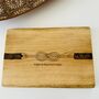 Love Knot Personalised Serving Chopping Board, thumbnail 1 of 5