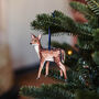 Wooden Deer Christmas Tree Decoration, thumbnail 1 of 2