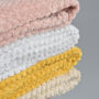 Personalised Dusty Pink Honeycomb Baby Blanket, thumbnail 3 of 9