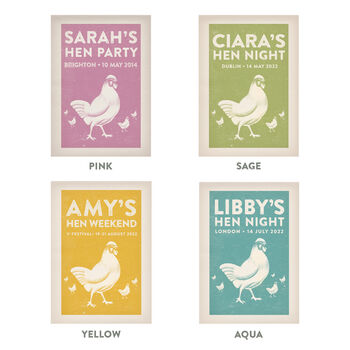 Personalised Hen Party Print, 5 of 5