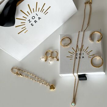 Anti Tarnish Pearl Drop Hoops | Detachable Pearl Charms, 4 of 6