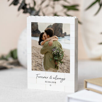 Personalised Romantic Photo Block Keepsake Style, 11 of 11
