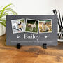 Personalised Pet Photo Slate With Stand 25 X 15cm, thumbnail 1 of 6
