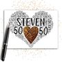 Personalised 50th Birthday Sparkle Card, thumbnail 4 of 9