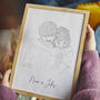 Personalised Couple Portrait Line Drawing Unframed, thumbnail 1 of 7