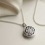 Sterling Silver Vintage Round Locket, thumbnail 2 of 8