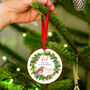 Personalised Robin Remembrance Christmas Decoration, thumbnail 1 of 8