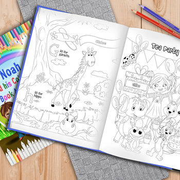 Personalised Childrens Colouring Book Adventure, 4 of 7