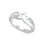 Sterling Silver Open Star Ring, thumbnail 4 of 5