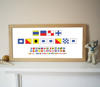 Personalised Signal Flags Boat Name Print, 2 of 4