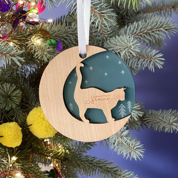 Starry Cat Personalised Christmas Decoration, 6 of 6