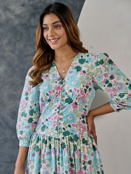 Pastel Floral Maxi Dress, 4 of 5