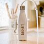 Personalised Luxury Water Bottle With Bold Name, thumbnail 1 of 2