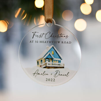 First Christmas In New Home Family Tree Decoration, 5 of 6