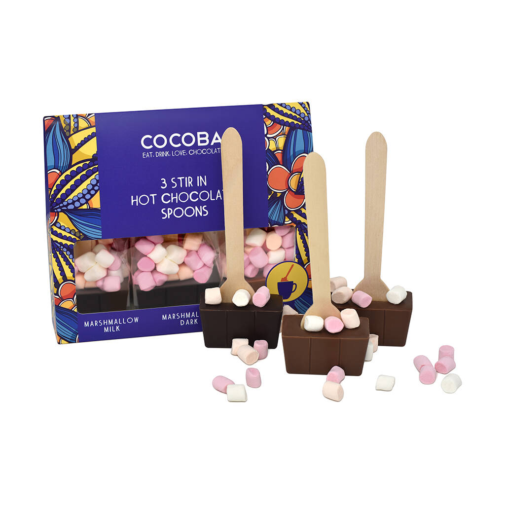 Hot Chocolate Spoon Gift Set With Mini Marshmallows, 1 of 4