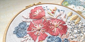 Peonies Embroidery Kit, 7 of 12