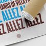 Aston Villa 'Allez Allez Allez' Football Song Print, thumbnail 3 of 3