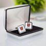 Family Crest Personalised Cufflinks, thumbnail 2 of 4