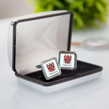 Family Crest Personalised Cufflinks, 2 of 4