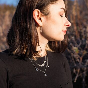 Rainbow Moonstone Layered Necklace, 5 of 6