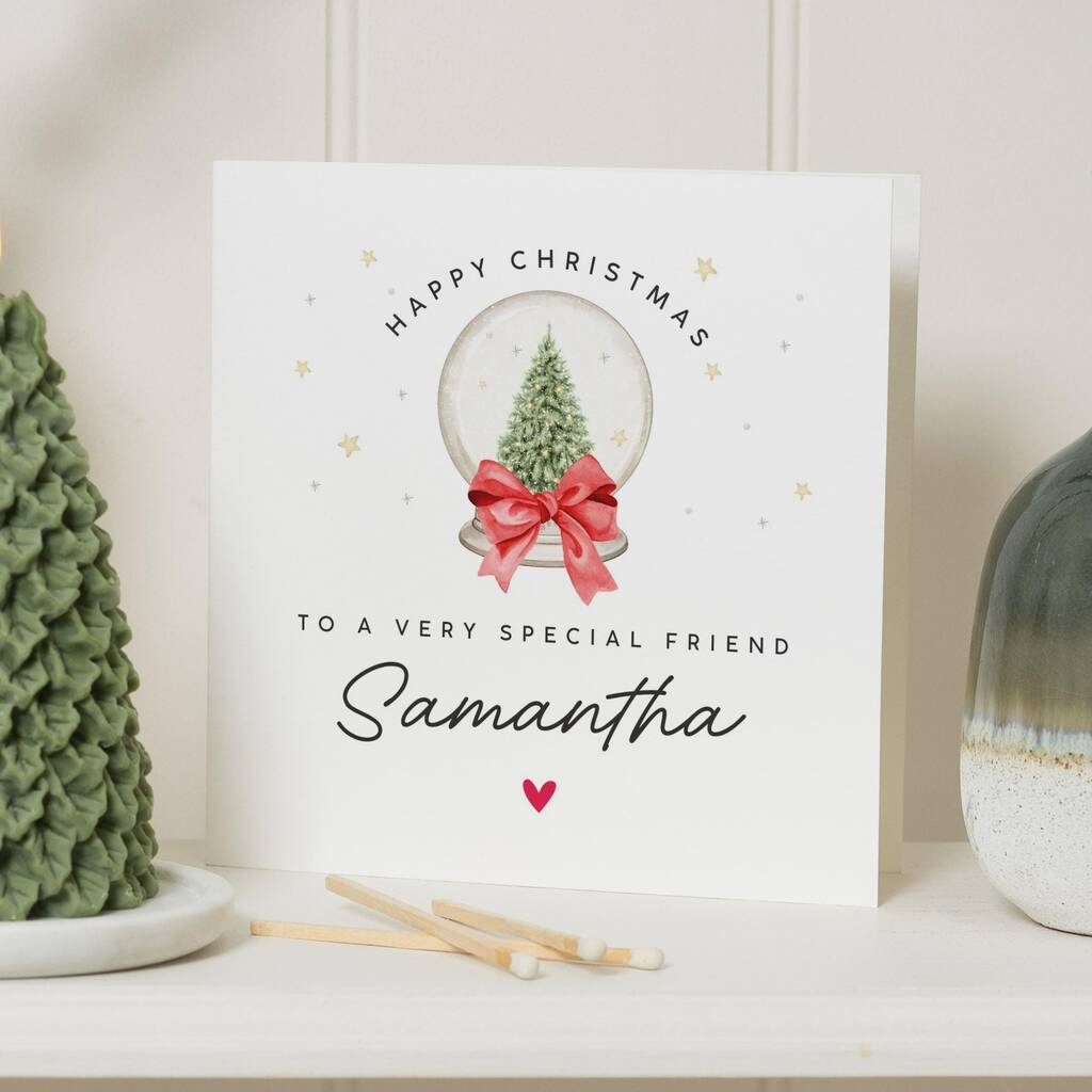 Personalised Christmas Card For Special Friend, 1 of 7