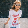 Break The Ice Women's T Shirt With Slush Drink Graphic, thumbnail 4 of 4