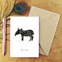 Tapir Baby Print A6 Greetings Card, thumbnail 1 of 7