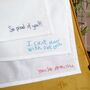 Hand Embroidered Personalised Message Birthday Hanky, thumbnail 3 of 9