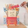 'Just A Note' Wildflowers Seeded Paper Greetings Card, thumbnail 1 of 3
