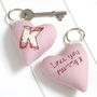 Personalised Initial Heart Keyring Gift, thumbnail 1 of 12