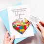 Personalised Origami Birthday Card – Construction Brick For Son, Grandson Or Nephew, thumbnail 2 of 3