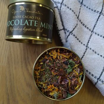 Chocolate Mint Cacao Tea Two Tea Set X 130g, 4 of 9