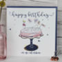 Birthday Card For A Friend Cake Theme, thumbnail 2 of 2