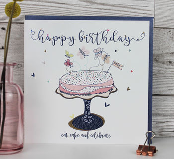 Birthday Card For A Friend Cake Theme, 2 of 4