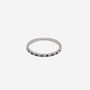 Thin Silver Stacking Ring For Women With Blue Stones, thumbnail 1 of 4