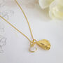 June Birthflower Birthstone Gold Plated Necklace 925, thumbnail 6 of 9