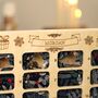 Personalised Wooden Reusable Christmas Advent Calendar, thumbnail 6 of 12