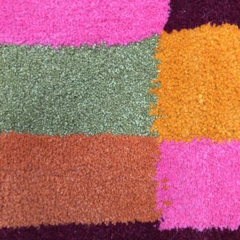 Handmade Tufted Multi Coloured Mini Runner Rug, 11 of 12