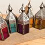 Moroccan Style Lantern Tea Light Holder Silver, thumbnail 8 of 8