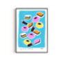 Liquorice Allsorts Hand Painted Art Print, thumbnail 4 of 5